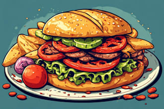 food pop art of your food pop art