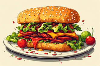 food pop art of your food pop art