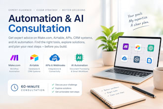 consult on make, airtable, API integrations and ai automation