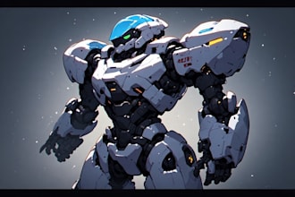 design spectacular robots, cyborgs and mechs