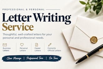 write apology letter, court character letter, resignation letter