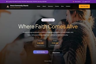design squarespace church website ministry events community outreach website