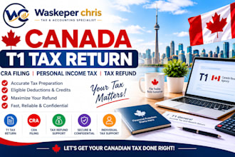 prepare canada t1 tax return, cra filing, personal income tax and tax refund
