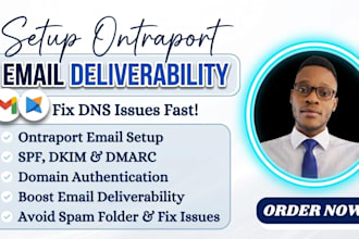 setup ontraport email deliverability, spf, dkim and domain authentication