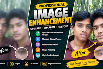 upscale images, sharpen photos, and fix blurry pictures