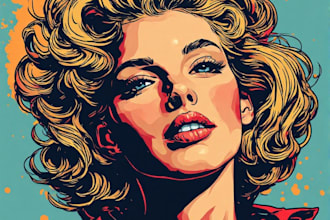 create eye catching pop art designs for prints