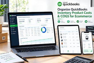 organize quickbooks inventory product costs and cogs for ecommerce copy title