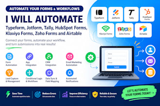 automate typeform jotform hubspot forms klaviyo forms zoho forms and airtable