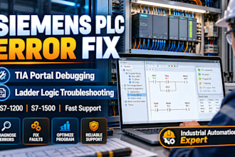 fix siemens plc errors, debug tia portal, troubleshoot ladder logic