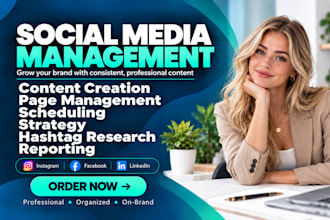 social media manager and content creator