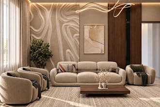 reallife cater living room interior,residence layout,open plan kitchen,3d visual