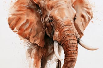 create realistic animal illustration