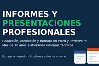 redactar informes y presentaciones profesionales en word y powerpoint