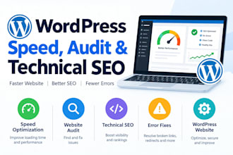 do wordpress speed, website audit, technical SEO, wordpress website,  errors
