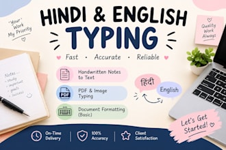 do hindi typing and handwritten notes typing
