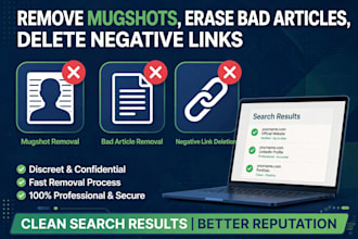 help remove mugshots and negative content from google search legally