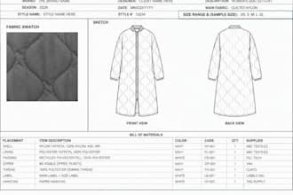 design puffer down quilted padded insulated  winter coat tech packs for brands