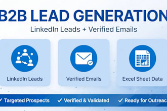b2b lead generation and linkedin email list building