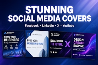 design facebook cover, banner, timeline cover and social media cover photo