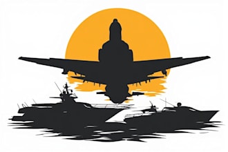 design silhouette vector vehicle, car, aircraft, and yacht