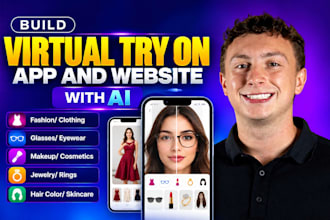 build virtual try on for clothes, glasses, jewelry with ai, ar augmented reality