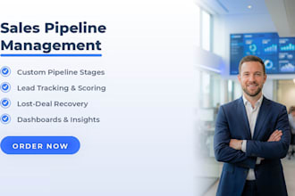 build sales pipelines with lead scoring and live dashboards