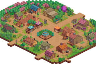 create isometric pixel art for your game