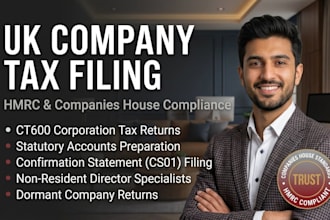 file UK ct600 corporation tax return and hmrc company tax filing