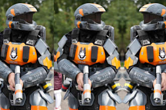 design custom wearable 3d cosplay armor full body armor sets for con video games