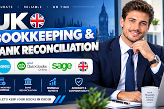 do UK bookkeeping, xero quickbooks bank reconciliation, and accounting