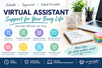 provide reliable virtual assistant and support services