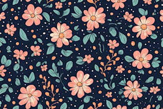 create a cute seamless vector pattern