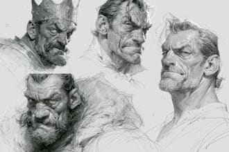 create character concept art sketch