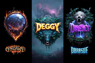 make a fantasy game logo