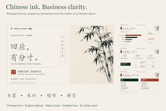 design bilingual business powerpoint slides in chinese and english