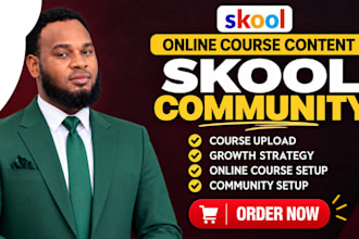 do skool community setup skool online course skool community course upload
