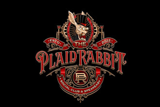 design awesome steampunk and vintage logo