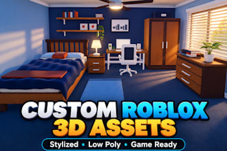 create stylized 3d assets for roblox games