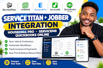 setup servicetitan jobber housecall pro servicem8 quickbooks online integration
