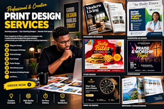 magazine ad newspaper ad print ad flyer poster advertising layout design service