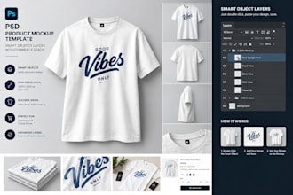 create a new PSD product mockup template with smart objects layers woocommerces