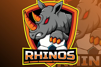 design high quality marvelous rhinos logo with unlimited revision