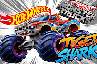 make amazing monster truck logo for your company