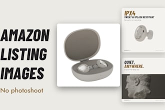 design amazon listing images from 3d renders, no photoshoot needed