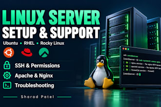 set up linux servers and fix ubuntu rhel and centos issues