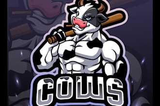create fantastic wonderful bull logo