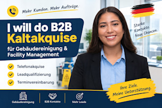 do b2b kaltakquise fur gebaudereinigung b2c  management appointment setting