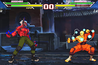 mugen, fighting game, street fighter, sprite animation, unity 2d, npc, retro 2d