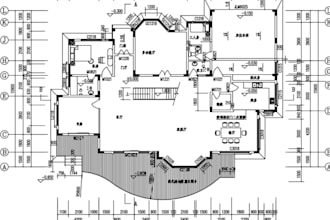 cad floor plan layout  revit modeling services