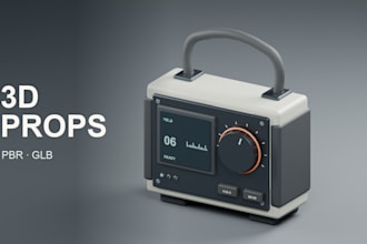 create a custom static 3d prop with pbr textures